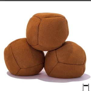 Krank Circus Professional Juggling Ball Set of 3 Professional 6 Panel Suede Balls