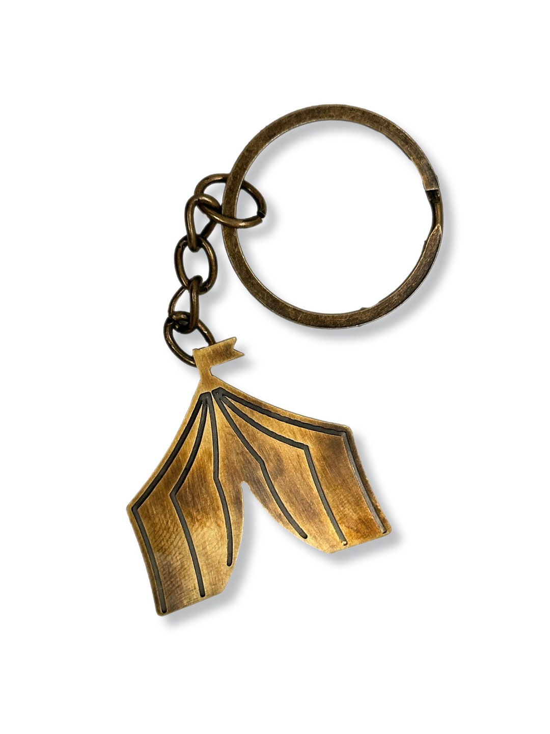 Circus Tent Laser Cut Brass Keychain Circus Jewelery Etsy