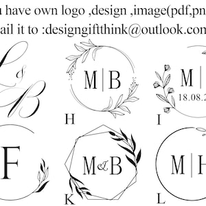 Personalized initial wax seal stamp kit for wedding , Wedding wax seal kit , Custom wax stamp kit , Logo wax seal stamp custom