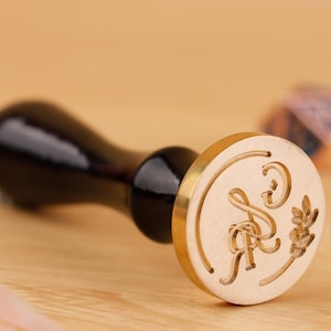 Sello de cera personalizado, kit de sello de cera con logotipo personalizado, sello de cera personalizado, kit de sello de cera personalizado, sello de cera inicial personalizado