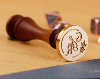 Custom wax seal stamp kit for wedding / gift , Letter wax seal stamp custom , Personalized wax seal kit for gift , Wedding wax seal stamp