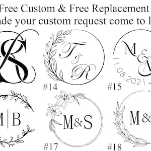 Custom wax seal stamp kit for wedding invitation , Custom wax stamp kit for gift , Wax seal kit , Initial wax seal stamp custom for gift Bild 4