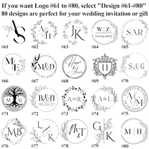 Custom Self-Adhesive Wax Seal Stickers, Personalized Initials Wax Seals Stickers, Peel & Stick Wax Seal, Self-sticking Wax Seal Labels image 9