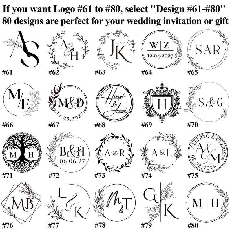 Custom Self-Adhesive Wax Seal Stickers, Personalized Initials Wax Seals Stickers, Peel & Stick Wax Seal, Self-sticking Wax Seal Labels image 9