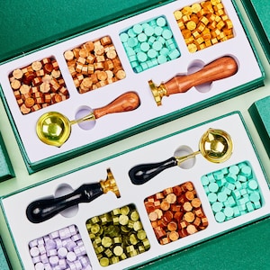 Kit de sello de cera personalizado para boda, kit de sello de cera inicial, kit de sello de cera de letra/logotipo personalizado, kit de sello de cera de boda