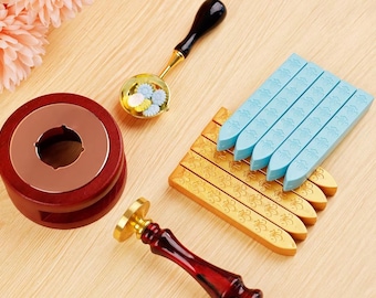 Custom wedding initial wax seal stamp kit for wedding invitation , Personalised wax seal stamp kit for gift, Wax stamp kit custom
