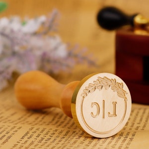 Custom wax seal stamp kit for wedding / gift , Personalized wax stamp seal , Custom initial wax seal stamp kit for wedding , Wax stamp seal