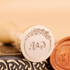 Wax seal stamp custom for wedding , Custom logo wax seal stamp kit for wedding , Custom wax seal for gift , Monogram wax seal stamp kit