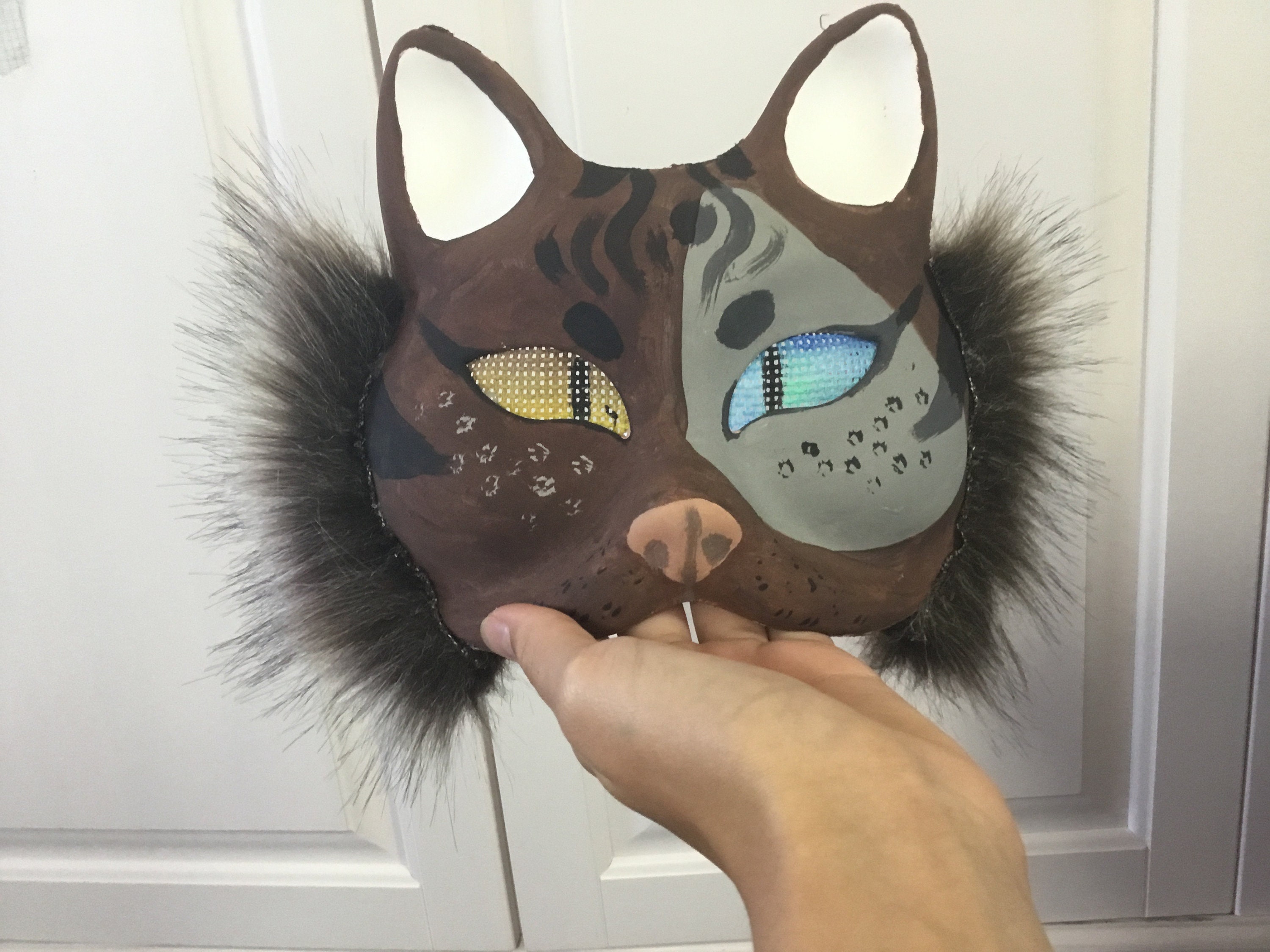 Cat Masks Handmade Handmade Therian Cat Masks Etsy UK