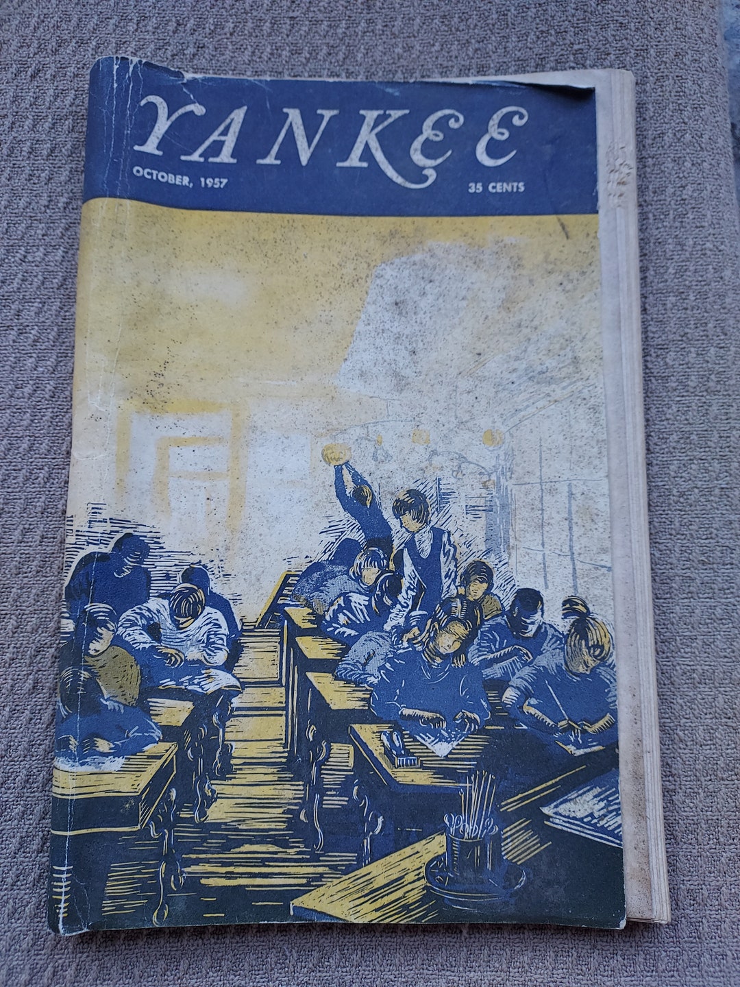 Vintage YANKEE Magazine October 1957 new England Spotlight Etsy