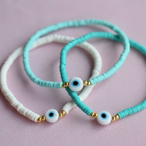 Kids jewelry evil eye protection bracelet mommy and me bracelet for girls
