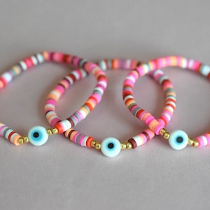 Kids jewelry evil eye protection bracelet mommy and me bracelet multicolor bracelet