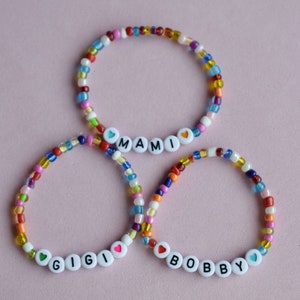 Pulsera con nombre personalizada para niñas, joyería con nombre