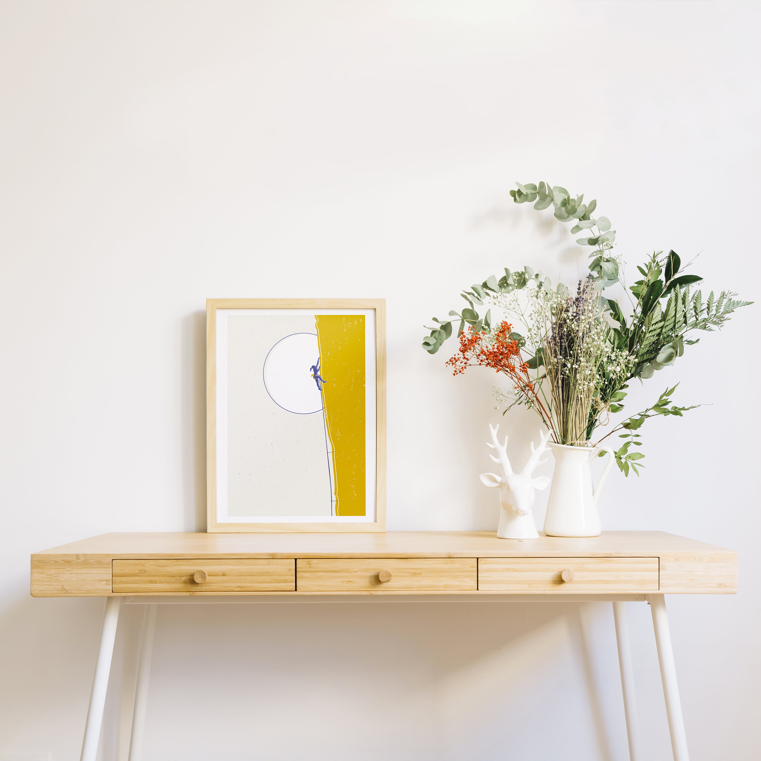 Grande-Voie // Illustration d'escalade - Climbing Sports de Montagne Affiche à Offrir Idée Cadeau Ar