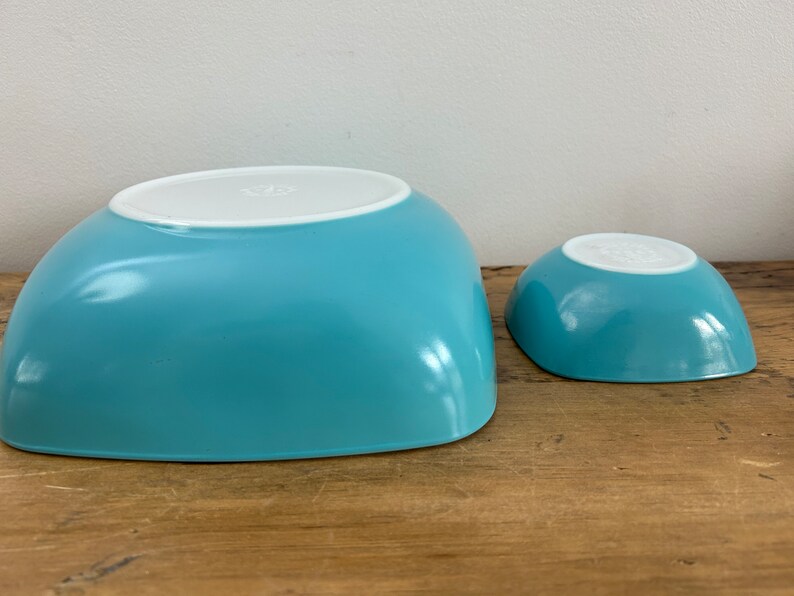 Pyrex Turquoise Chip and Dip Set Etsy