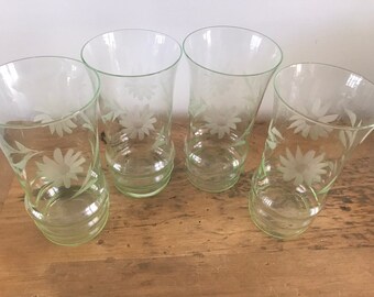 Uranium Glass Tumbler | Etsy