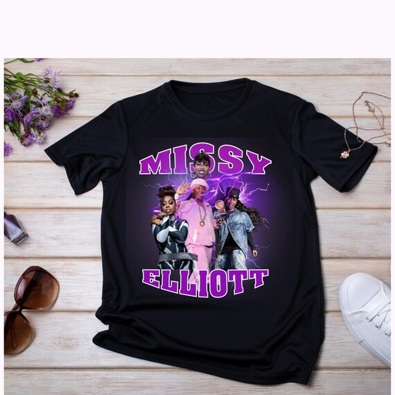 ミッシー・エリオット Tシャツ ブラック　missy eliot ヴィンテージ Missy Elliot - Oversize Black Tee Shirt Bootleg | Magic