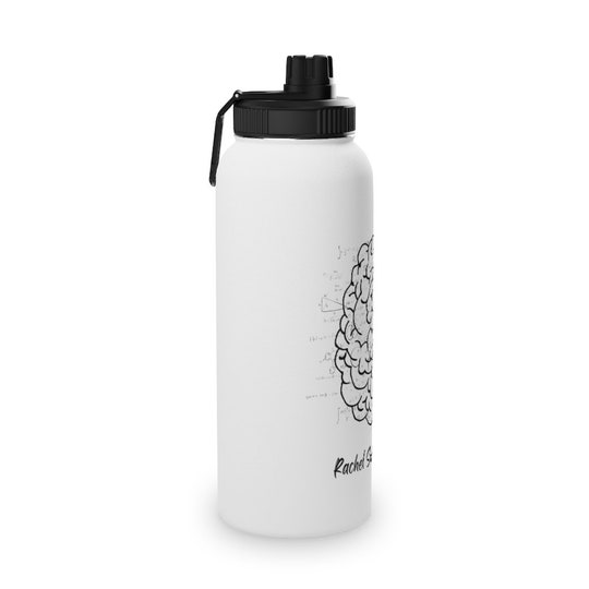 Disover Personalized Right and Left Brain Stainless Steel Water Bottle with Sports Lid