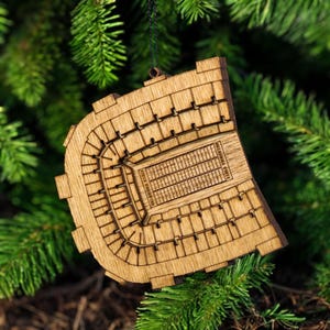 Boone Pickens Stadium Ornament | OSU Cowboys Gift | Oklahoma State University Decor | Wooden Football Ornament | College Sports Fan Gift