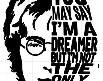 John Lennon Dreamer decal