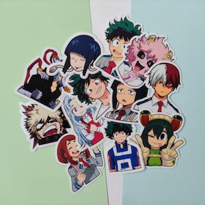 Vinyl-Aufkleber mit Helden-Anime-Motiv, Sticky Society Briefpapier