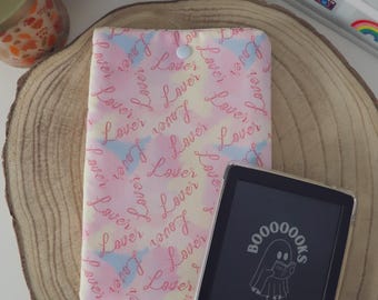 Music-Inspired Pink Book Sleeve | Padded Cover for Books, Kindle, Kobo | Ideal Gift for Music Enthusiasts & Readers