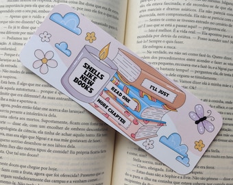 Just One More Chapter Bookish Girlie Book Club Ticket Bookmark – Grumpy Sunshine & Anti-Social Editions | Book Lover | Cute Bookish Gif