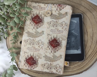 Marauders Map Mischief Managed Wizard Magic Movie Animation Book Sleeve Kindle Sleeve Bookish Book Lover Sticky Society Stationery