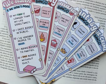 We Listen& We Don't Judge Book Club Bingo Bookmark – Smutty Fantasy Romance Editions | Book Lover Bookmark | Cute Bookish Gift