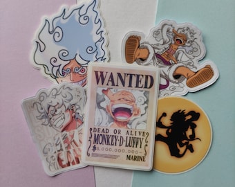 Autocollant holographique spécial One Piece sur le thème de l'anime Pirate en édition spéciale Sticky Society