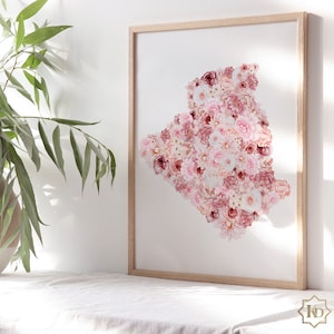 Algeria Flower Poster - Al Djazair - Algeria | Islamic Wall Decor, Islamic Poster | Islamic Wall Art