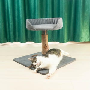 SOLO SPOT, Modern Cat Tree, Cat Tower, Premium Cat Scratching Post, Cats Gift, Handmade Climbing Tree, Stylish Cat Furniture