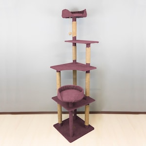 BIG MAU, Modern Cat Tree, Cat Tower, Premium Cat Scratching Post, Cats Gift, Handmade Climbing Tree, Stylish Cat Furniture