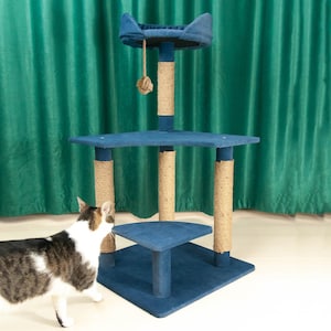 COZY CLIMB, Modern Cat Tree, Cat Tower, Premium Cat Scratching Post, Cats Gift, Handmade Climbing Tree, Stylish Cat Furniture