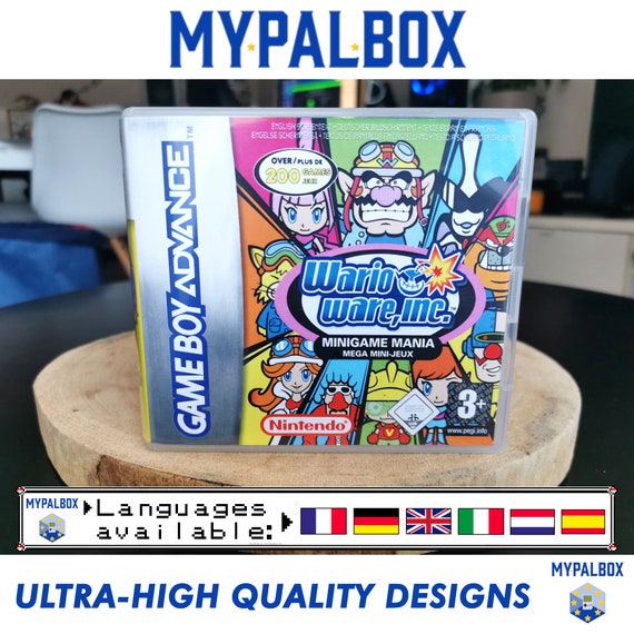 Ds Game Case for Warioware,inc on Gameboy Advance PAL Warioware Gamebox  Retro Replacement Box Custom Cartridge Box premium Quality -  Israel