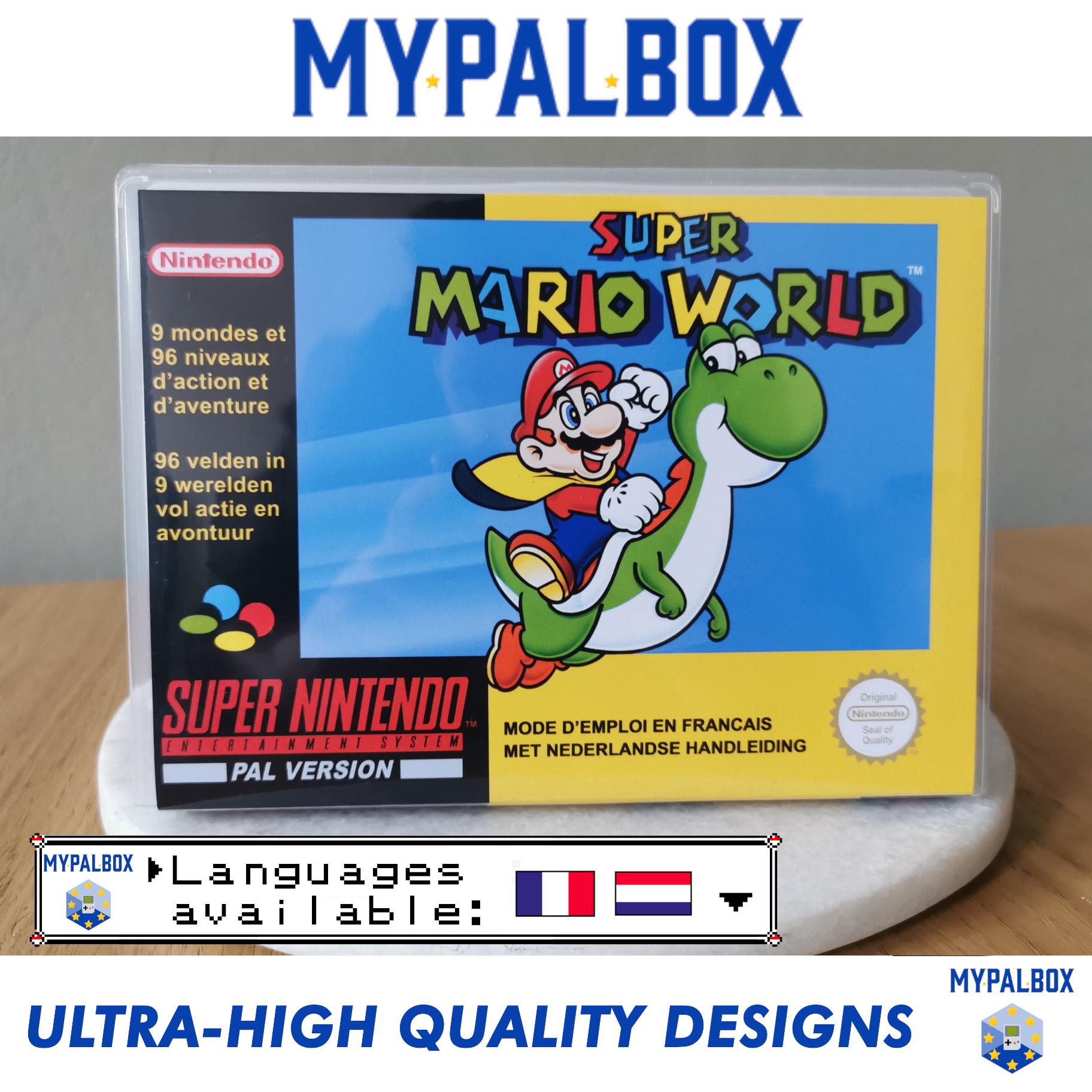 Universal SNES Game Case for Super Mario World (fr/du) | Custom 