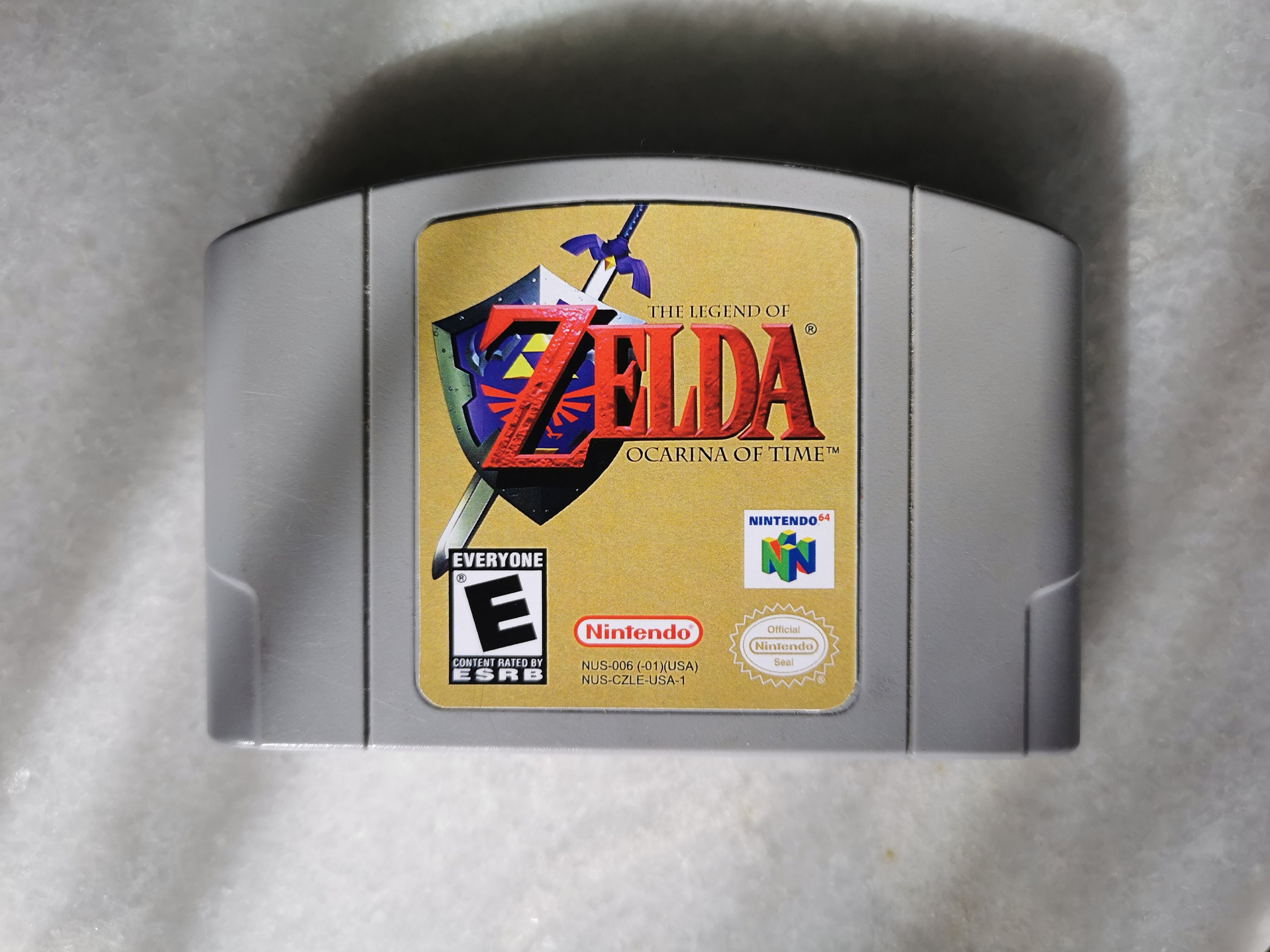 N64 The Legend of Zelda Ocarina of Time Replacement Label Decal Sticker  Nintendo Choose Glossy or Metallic Variation