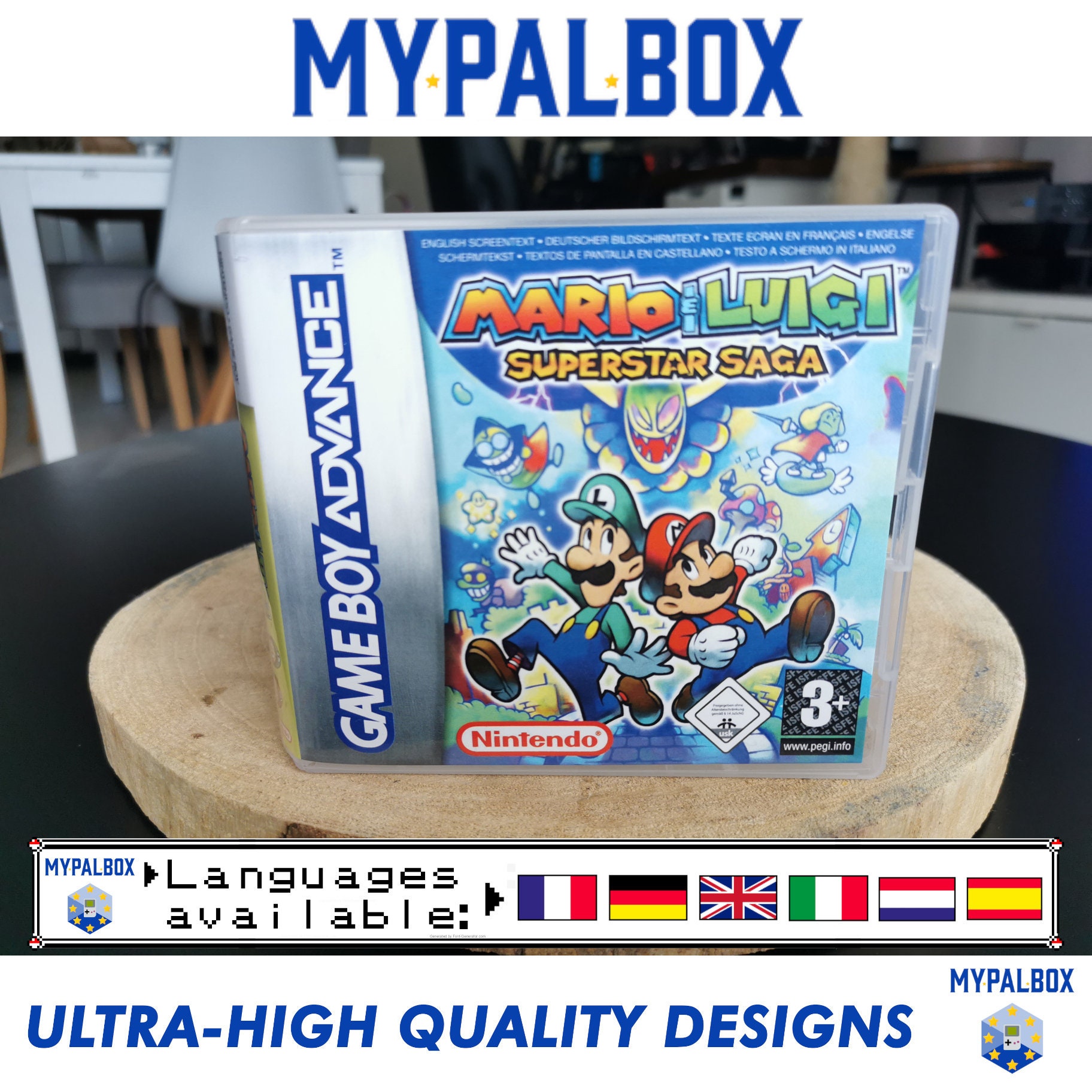 Ds Game Case for Mario & Luigi Superstar Saga PAL Mario RPG Gamebox Retro  Replacement Box Custom Cartridge Box premium Quality -  Sweden