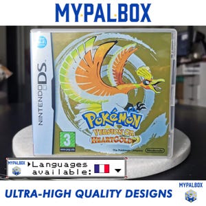 Ds Game Case for Pokémon Heartgold (french) | Pokémon Heartgold Gamebox | Retro replacement box | Custom cartridge box [Premium Quality]