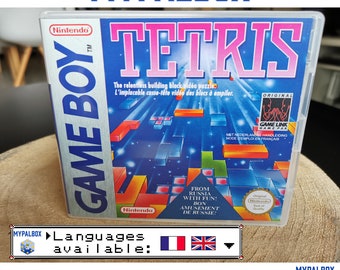 Ds Game Case for Tetris on Gameboy (en, fr) | Tetris Gamebox | Retro replacement box | Custom cartridge box [Premium Quality]
