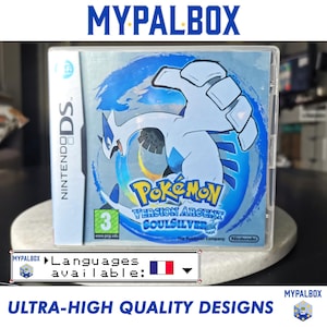 Caja DS para Pokémon SoulSilver (francés) | Caja de colección para Pokémon DS | Estuche de colección [Calidad premium]