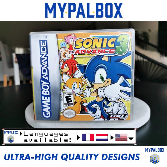 Game Boy Advance Sonic Advance 3 Box 