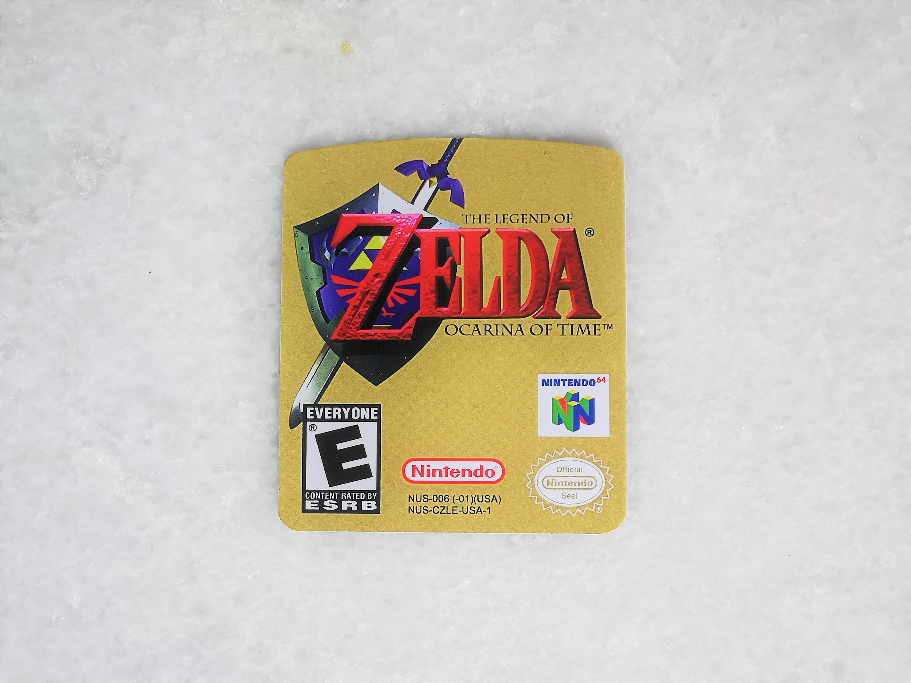 The Legend of Zelda: Ocarina of Time Replacement Label -  Denmark