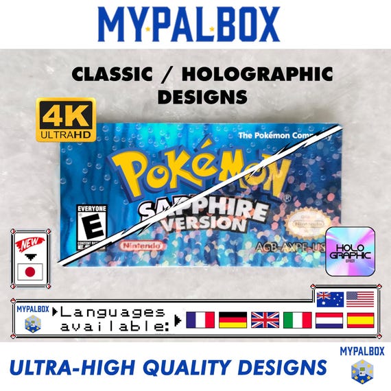 ポケモン サファイア バージョン用クラシック / ホロラベル (PAL
