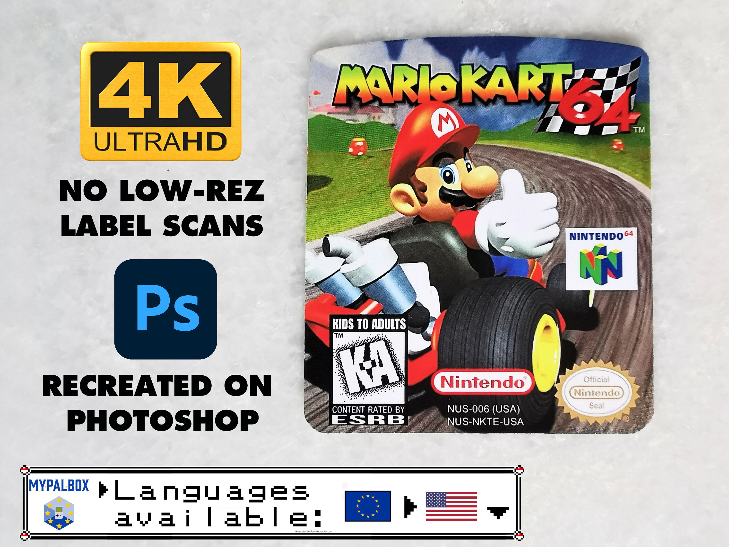 N64 cartridge labels