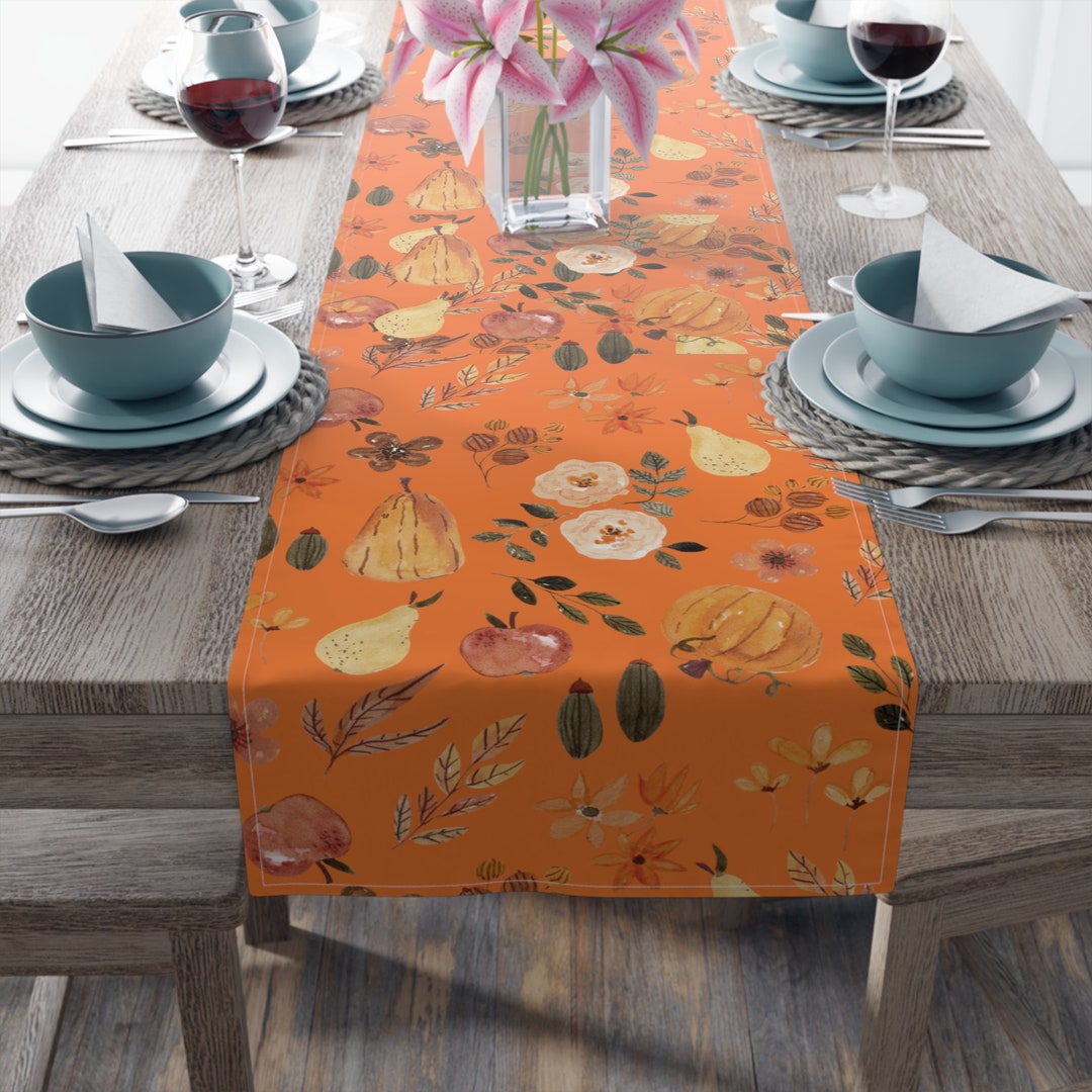 Thanksgiving Table Runner Pattern, Table Runner Thanksgiving, Pumpkin