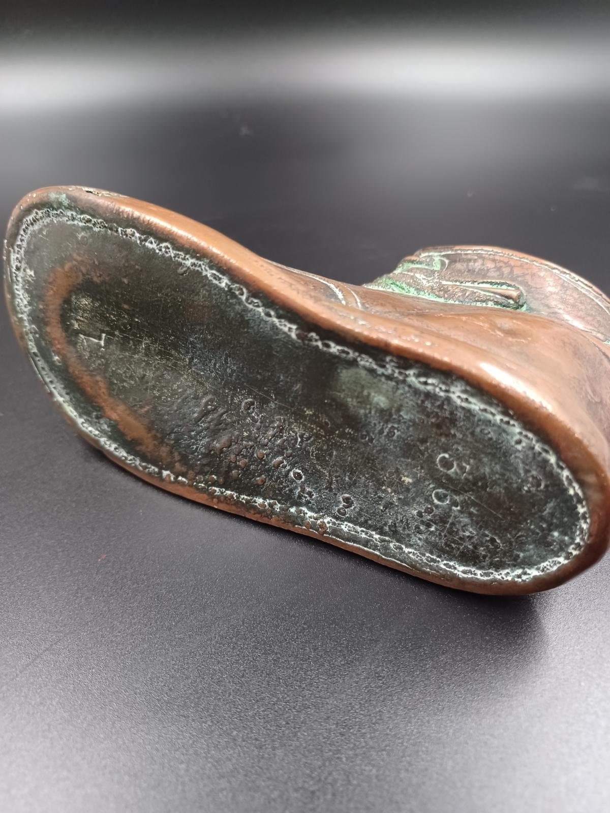 Vintage Bronze Dipped Baby Shoe/sculpture 2.5t X Etsy