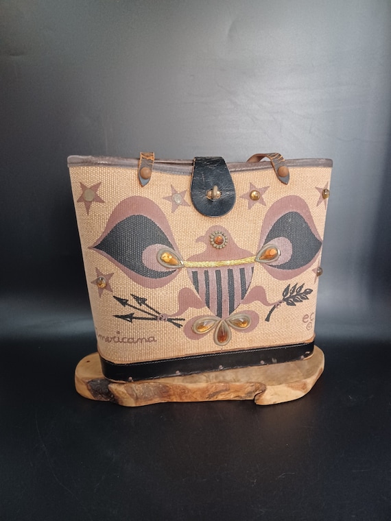 Vintage Enid Collins of Texas Americana Bucket Bag