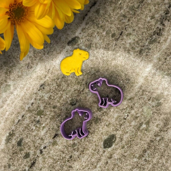 Capybara Polymer Clay Cutter | Mirror Animal Clay Cutter | Cutter For Clay Earrings