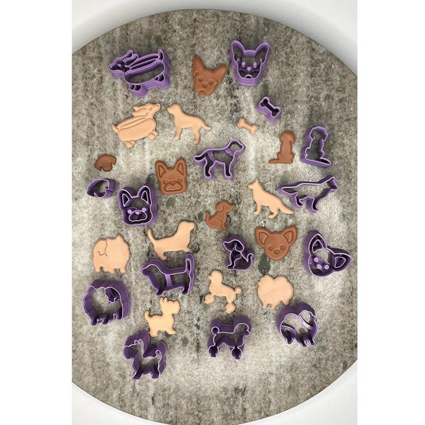 Dogs Polymer Clay Cutters Set | Animal Clay Earring Cutter | Cute Clay Cutter